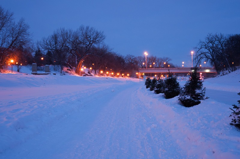 River Trail by night