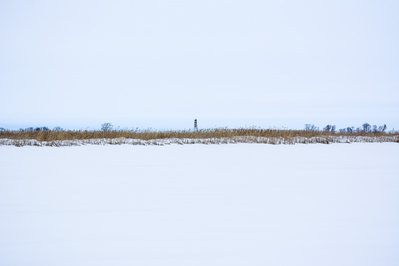 A beacon at the southern tip of Lake Winnipeg