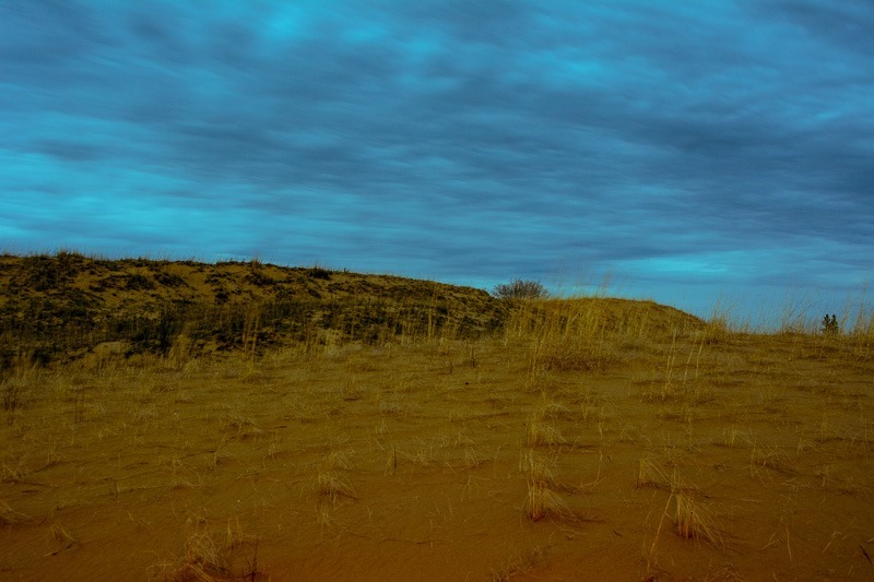 The dunes after sunset