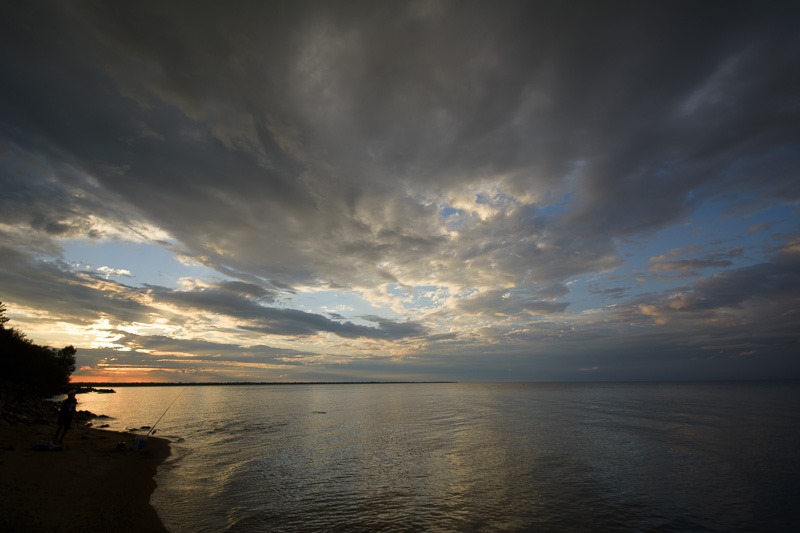 Sunset over Lake Winnipeg