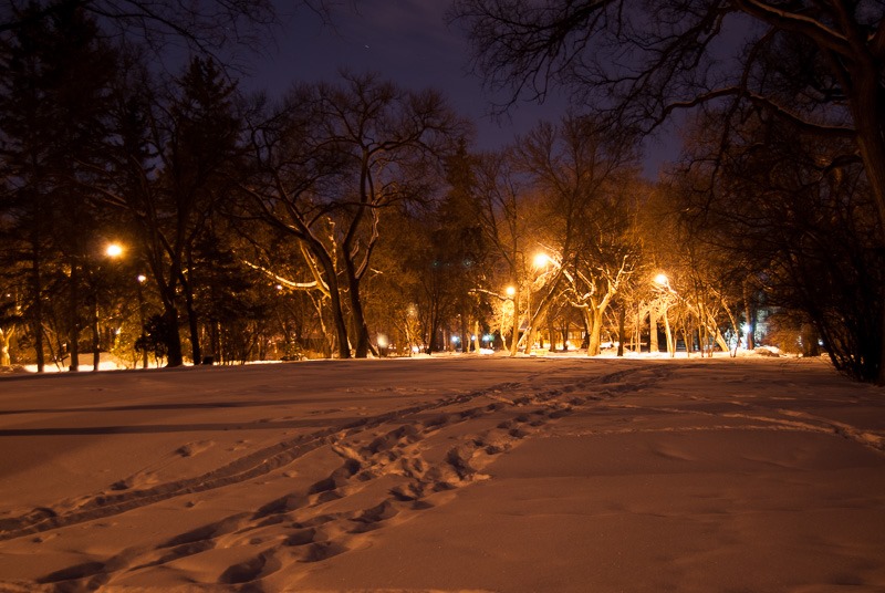 Munson Park, a first night shot with a new camera
