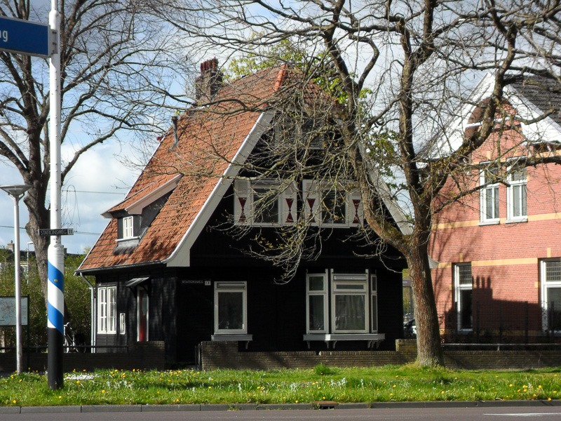 Wooden house near the railway