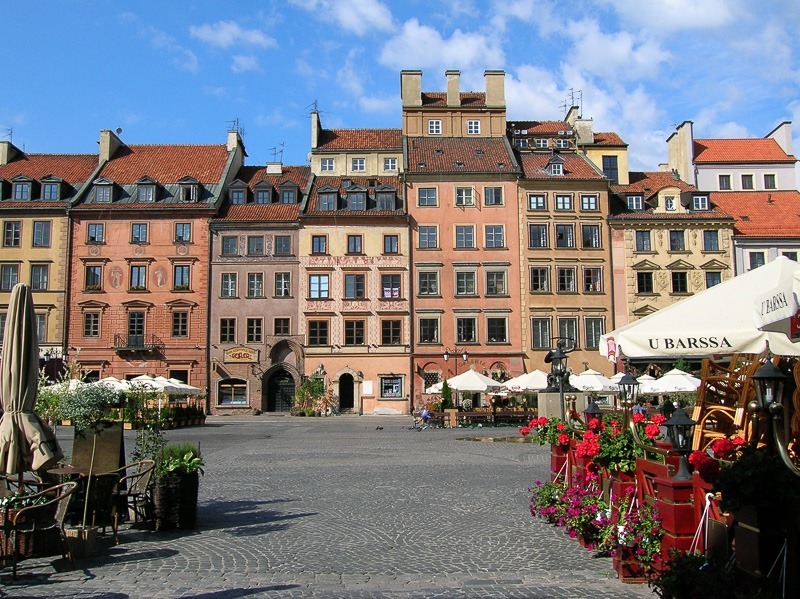Marketplace in Warsaw, Poland