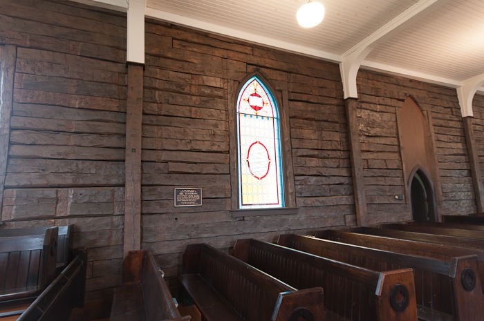 Pews and glass