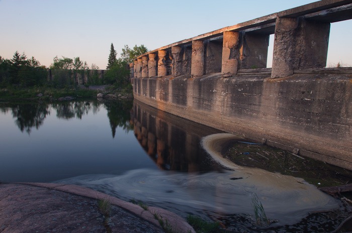 Below the ancient waterline