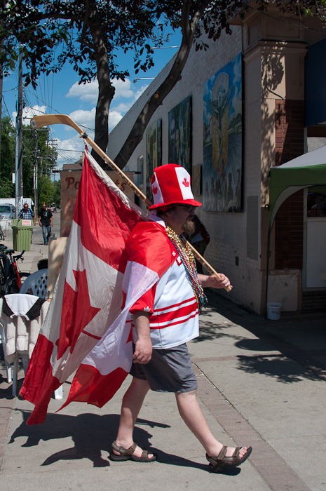 Canada Day fan