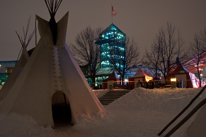 Old and new habitation at the Forks