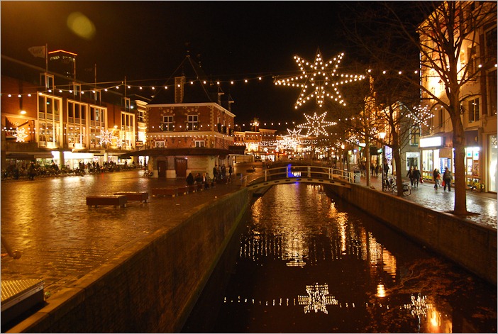 Christmas lights in Leeuwarden, Holland