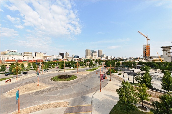 Wide view of Downtown Winnipeg