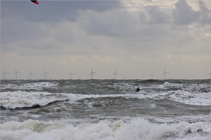 Windmills and kite surfing