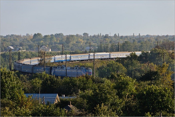 Huge trains in Ukraine