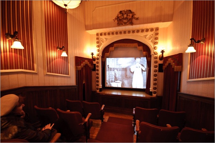 Charlie Chaplin in an original moving pictures theatre