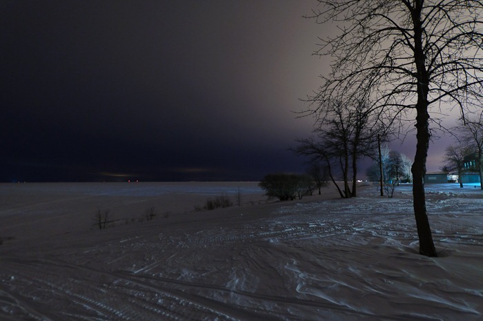Lake Winnipeg by night