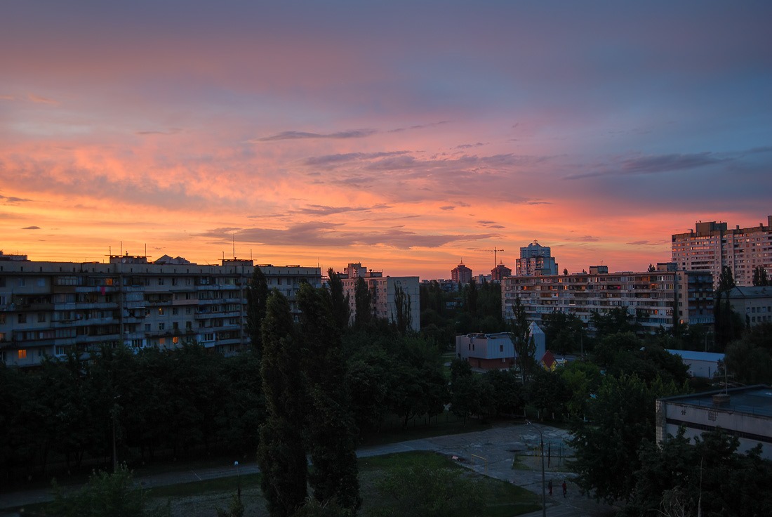 Sunset in Kyiv