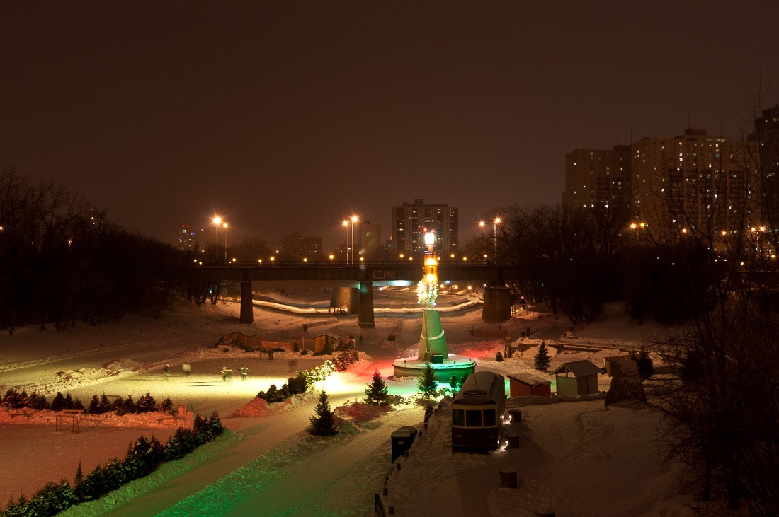 The Forks, Winnipeg is an easy target