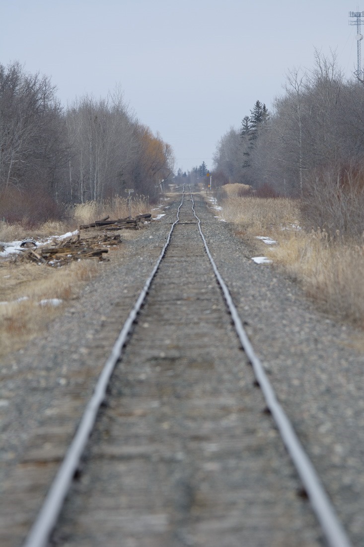 Live tracks, shot from the railway crossing