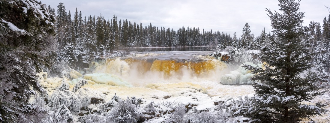 Pisew Falls at dawn