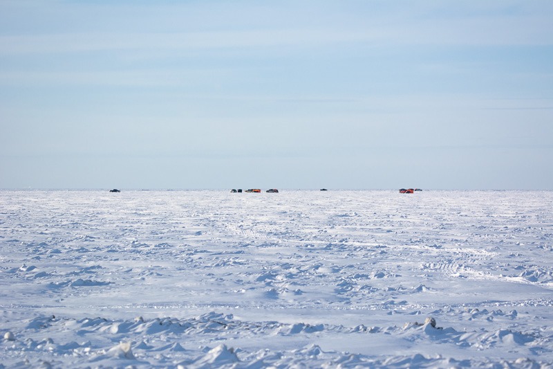 Lake Winnipeg ice fishing