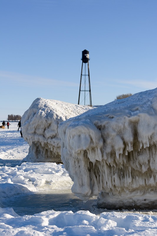 Ice formations at Winnipeg Beach
