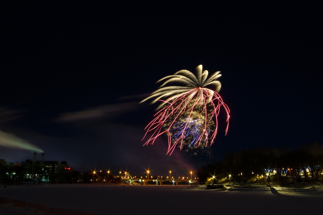 Fireworks at The Forks