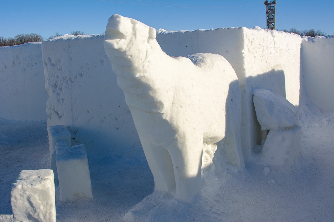 Snowy Polar Bear