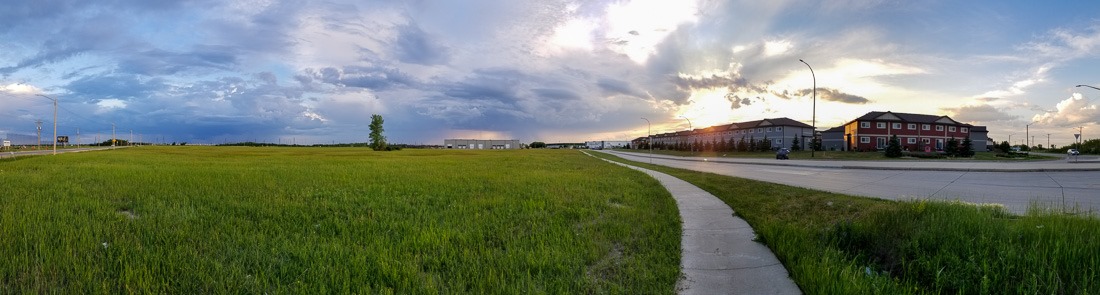 Sky pano including the sun