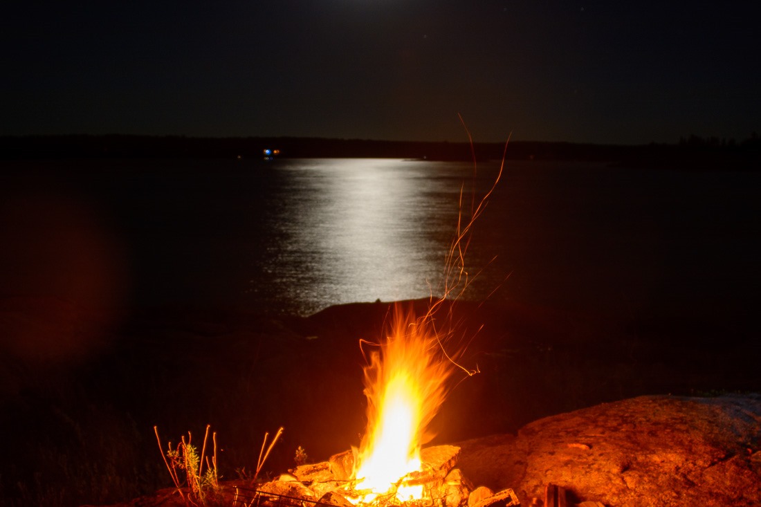 Soothing campfire