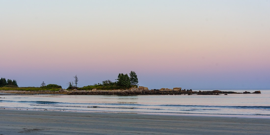 Belt of Venus on the beach