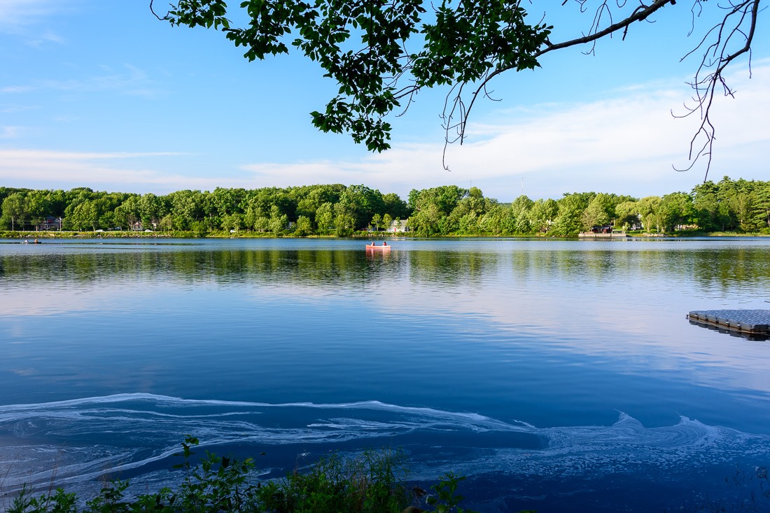 Peaceful canoeing