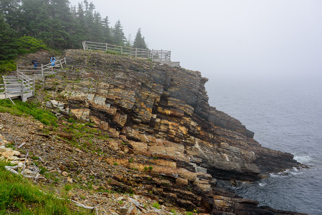 Precarious looking trail