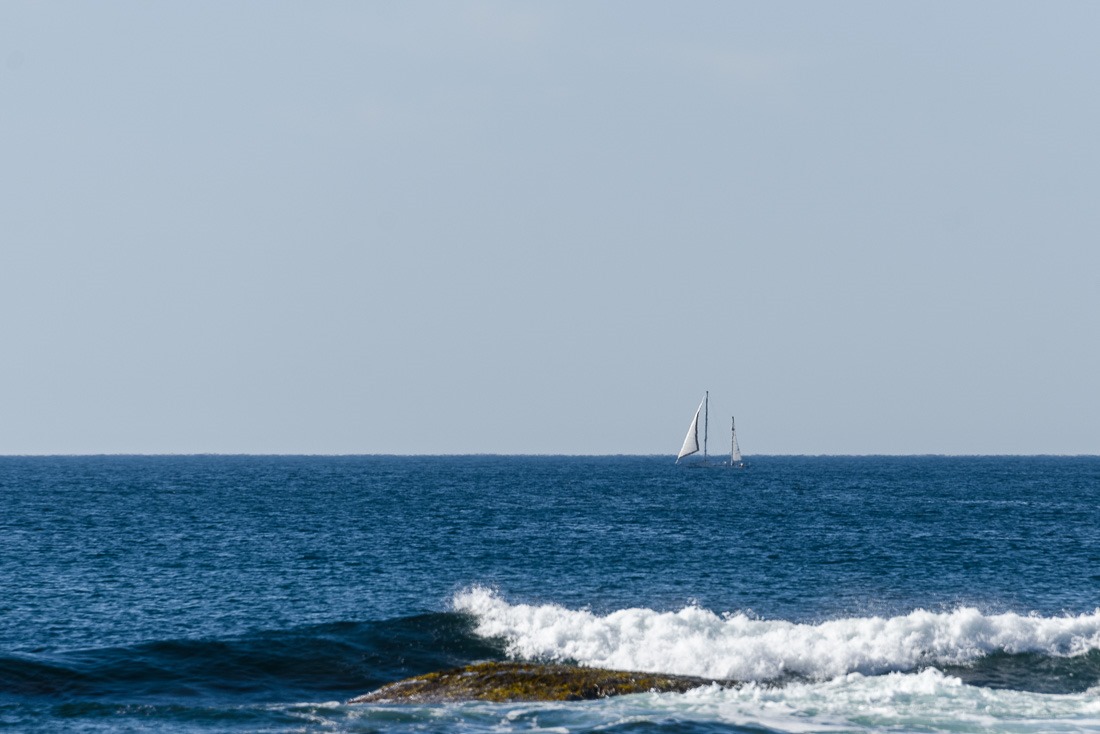 Faraway Sailboat