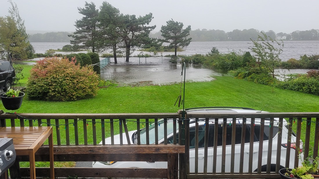 Backyard flooding