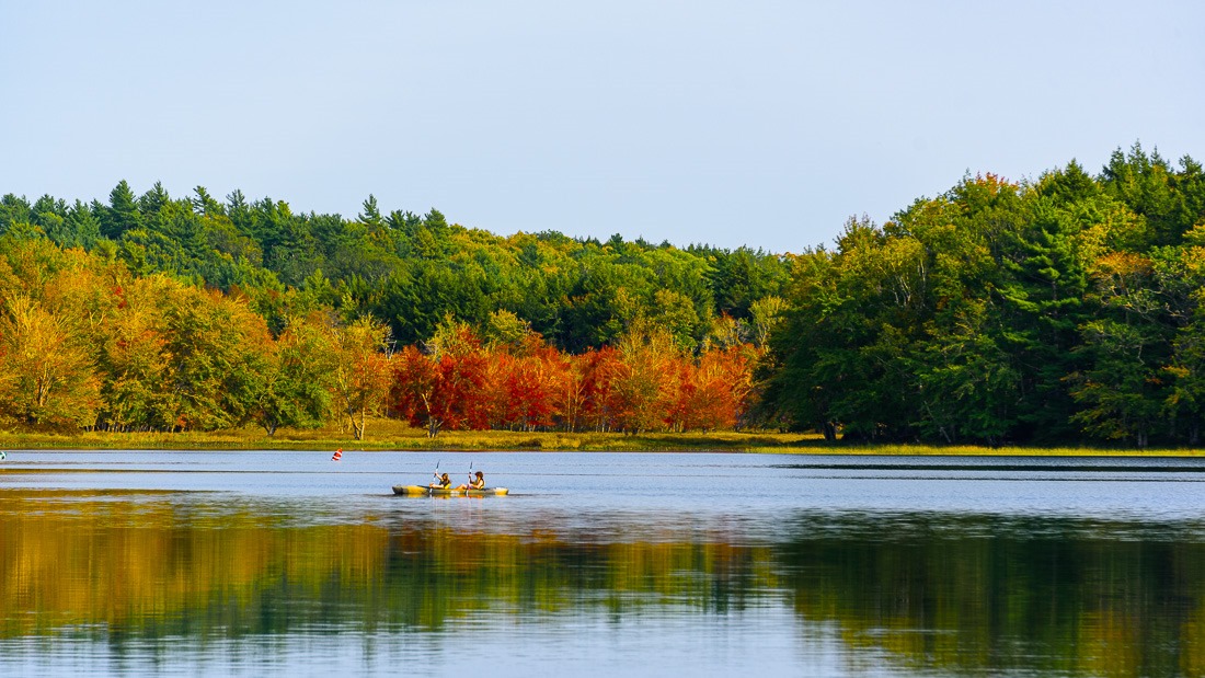 Paddling through colour