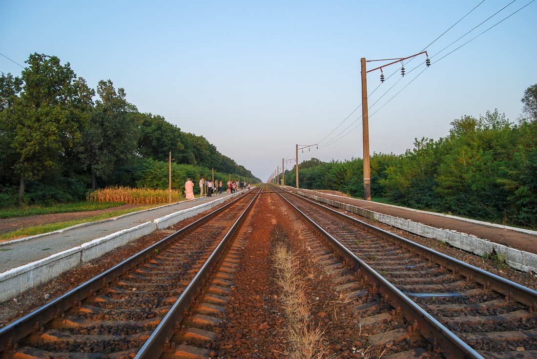 Train is approaching in the distance