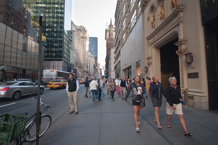 More people on Fifth Avenue