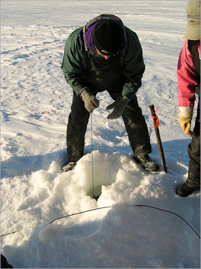 Fishing up the net