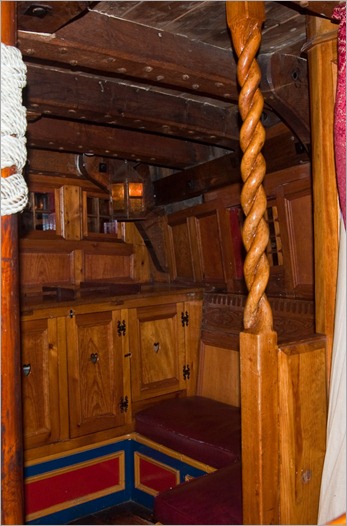 The captain’s cabin on the Nonsuch