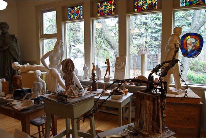 A view in the studio
