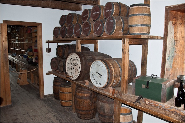 The backroom of the shop or trading post