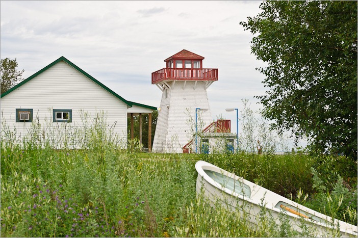 Gull Harbour lighthouse, now open to people and birds